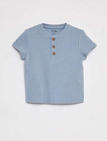 T-shirt en maille gaufrée