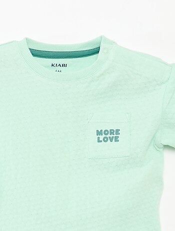 T-shirt en maille gaufrée