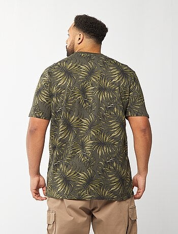 T-shirt en maille jersey imprimé avec manches courtes