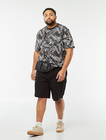 T-shirt en maille jersey imprimé avec manches courtes