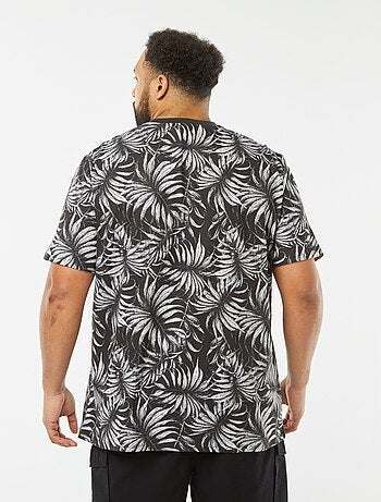 T-shirt en maille jersey imprimé avec manches courtes