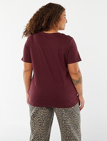 T-shirt en maille jersey manches courtes