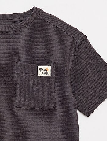 T-shirt en maille ottoman