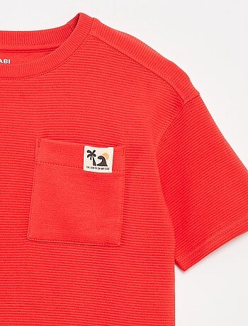 T-shirt en maille ottoman
