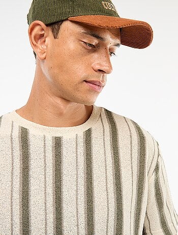 T-shirt en maille tricot à manches courtes