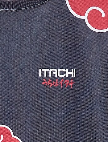 T-shirt en mesh imprimé 'Naruto'
