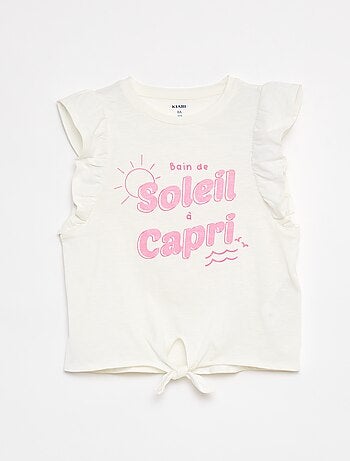 T-shirt fantaisie en coton
