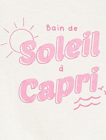 T-shirt fantaisie en coton