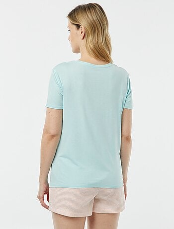 T-shirt fluide col V
