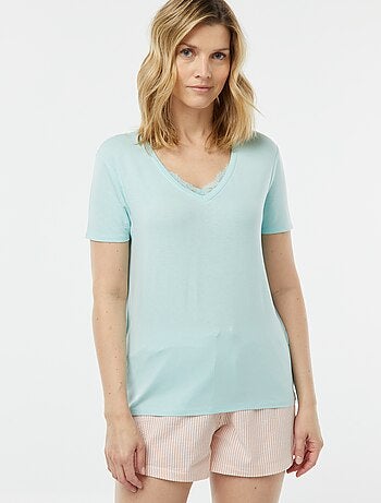T-shirt fluide col V