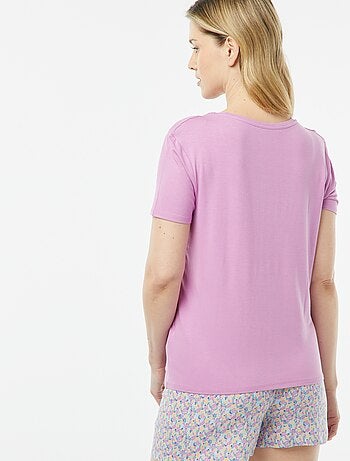 T-shirt fluide col V