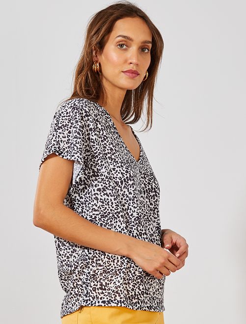 tee shirt fluide blanc