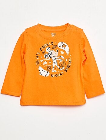 T-shirt Halloween 'Tic et tac' en coton