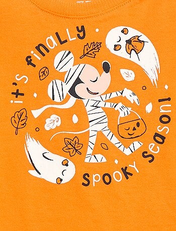 T-shirt Halloween 'Tic et tac' en coton