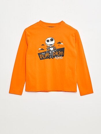 T-shirt Halloween 'Monsieur jack' en coton