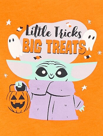 T-shirt Halloween 'Star wars' 'Grogu' en coton