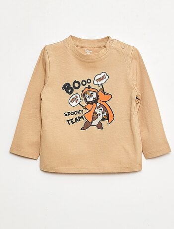 T-shirt Halloween 'Tic et tac' en coton