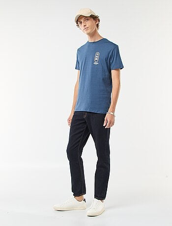 T-shirt imprimé à manches courtes et col rond