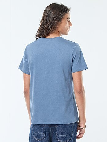 T-shirt imprimé à manches courtes et col rond