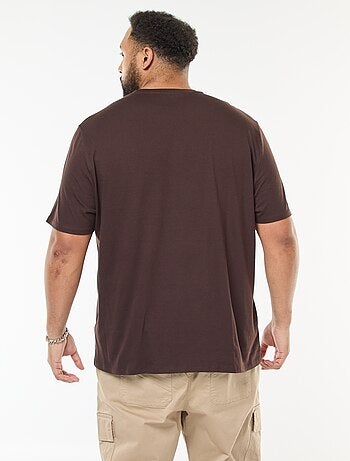 T-shirt imprimé à manches courtes et col rond