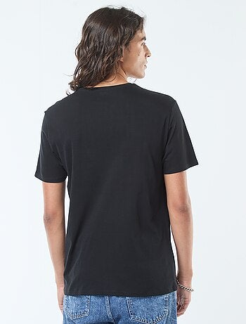 T-shirt imprimé à manches courtes et col rond