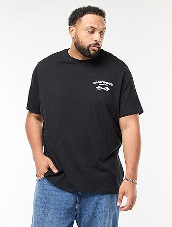 T-shirt imprimé à manches courtes et col rond
