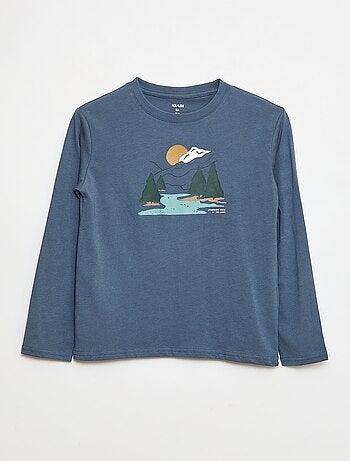 T-shirt imprimé à manches longues