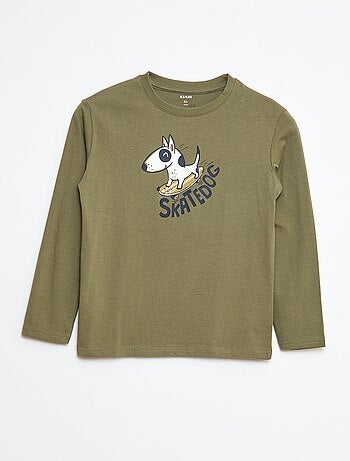 T-shirt imprimé à manches longues