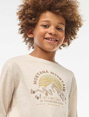 T-shirt imprimé à manches longues
