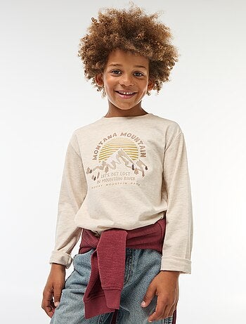T-shirt imprimé à manches longues