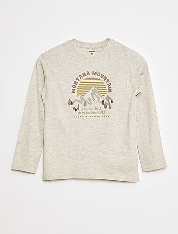 T-shirt imprimé à manches longues