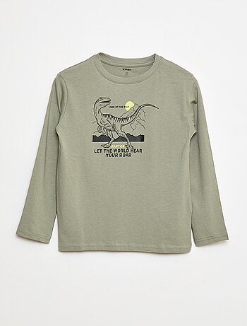 T-shirt imprimé à manches longues