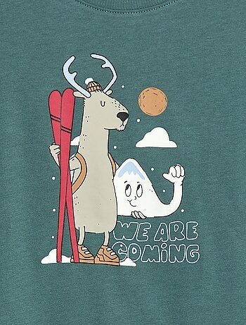 T-shirt imprimé à manches longues