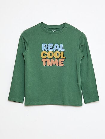 T-shirt imprimé à manches longues