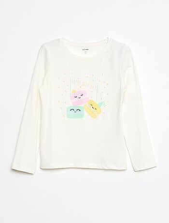 T-shirt imprimé à message