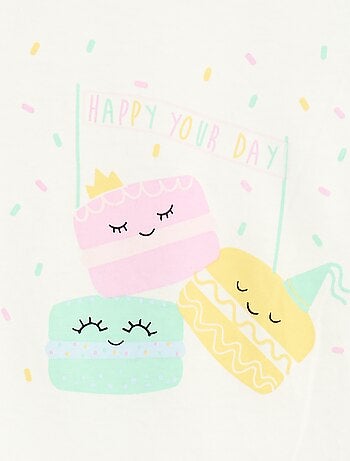 T-shirt imprimé à message