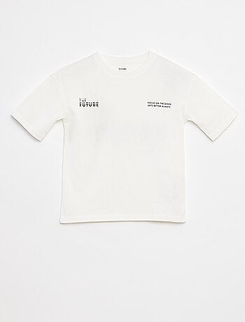 T-shirt imprimé à message