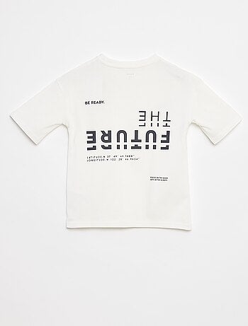 T-shirt imprimé à message