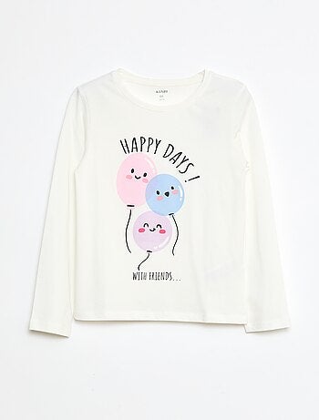 T-shirt imprimé à message