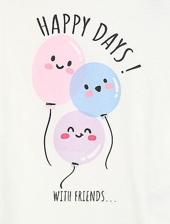 T-shirt imprimé à message