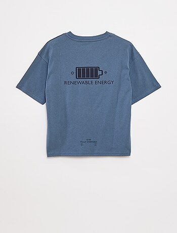 T-shirt imprimé à message