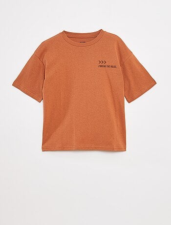 T-shirt imprimé à message