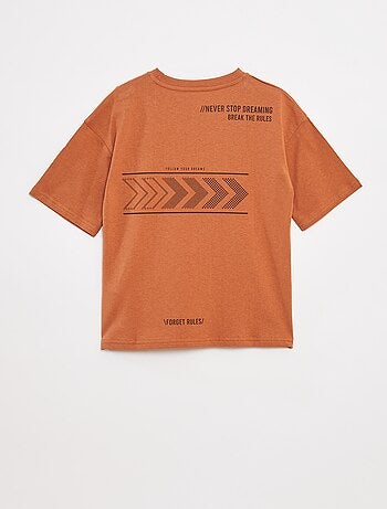 T-shirt imprimé à message