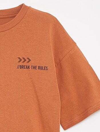 T-shirt imprimé à message