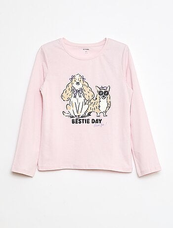 T-shirt imprimé à message