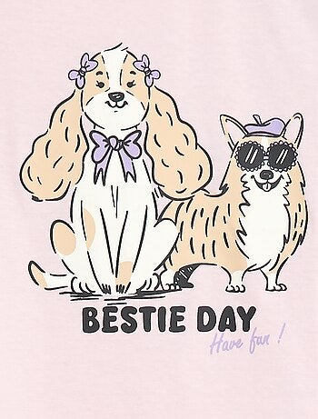 T-shirt imprimé à message