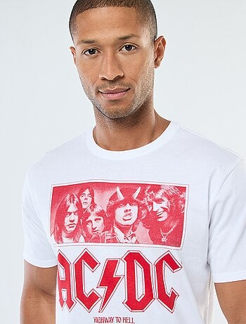 T-shirt imprimé 'AC/DC' à manches courtes