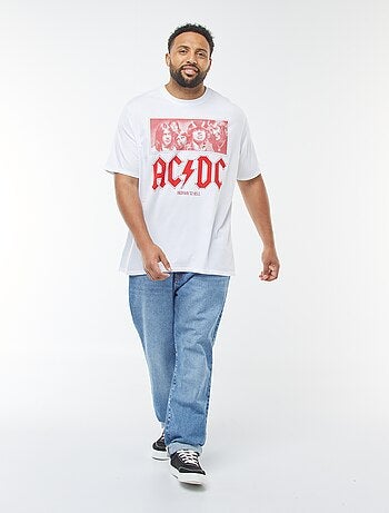 T-shirt imprimé 'AC/DC' manches courtes