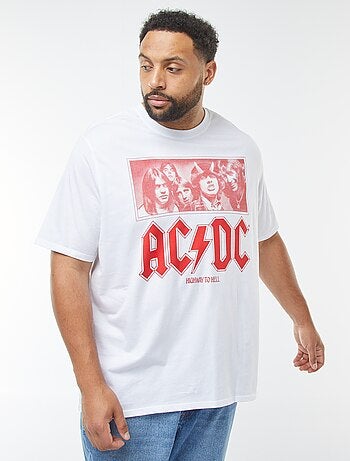 T-shirt imprimé 'AC/DC' manches courtes