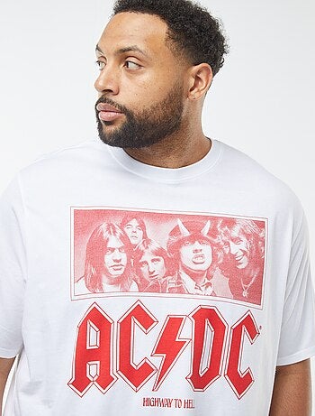 T-shirt imprimé 'AC/DC' manches courtes